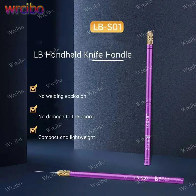 

Luban LB-S01 Mobile Phone Motherboard Repair Tool - Ultra-Light Needle Handle for Chip Prying (No Tin Explosion/Board Damage)