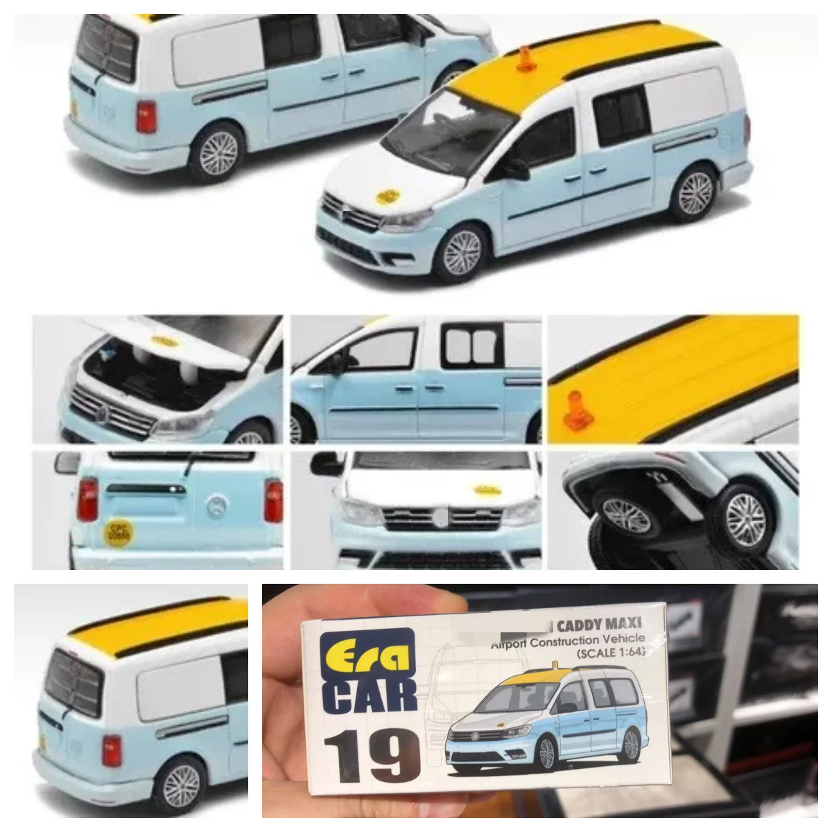 ERA CAR 1/64 19 CADDY MAXI AIRPORT CONSTRUCTION VEHICLE VW20CAMRN19