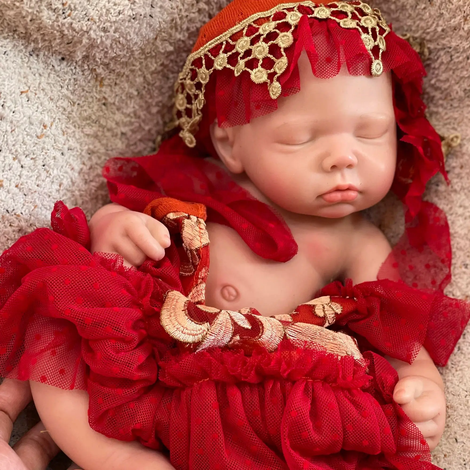 

45CM Whole Silicone Girls Reborn Baby Dolls Full Soft Silicone Reborn Doll Painted Newborn Doll Boneca Reborn Corpo De Silicone