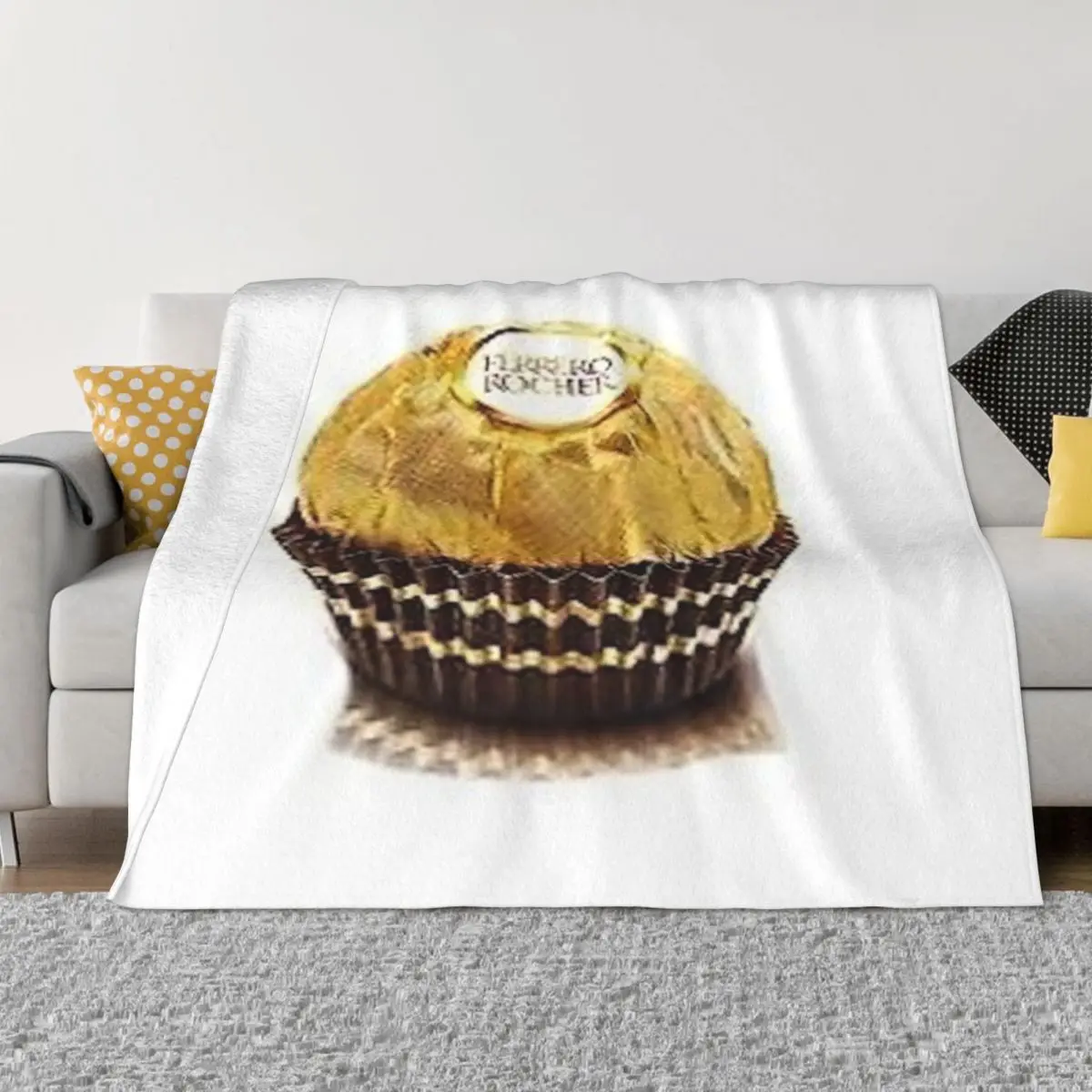Ferrero Rocher 2 Decoración personalizada para el hogar Una manta de micropolar ultrasuave