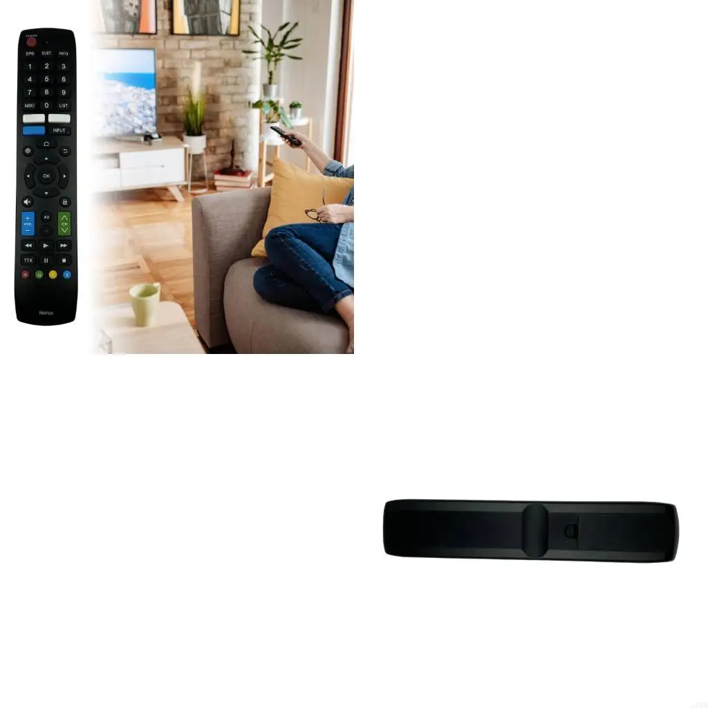 Ergonomic RNF04 Universal Remote Control Broad Compatibility Shock Resistant