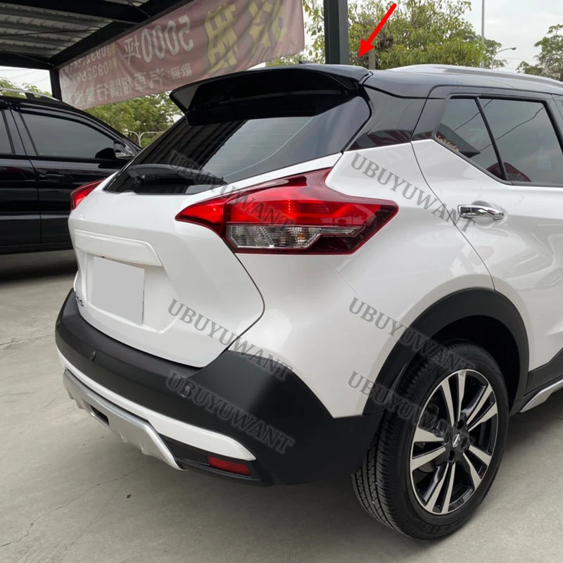 Para Nissan KICKS 2017 2018 2019 ABS plástico trasero maletero ala trasera Kit de carrocería de coche Accesorios