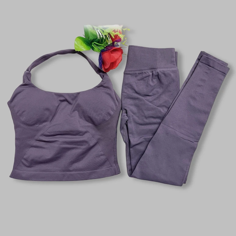 2 Stuks Impact Gym DFNNYE Halter Top Sportkleding Dames Yoga Set Sportkleding Sportpakken Fitness Trainingspakken Top Gym Leggings Set