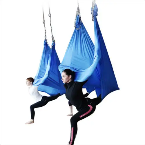 1-9m Aérea Yoga Hammock Tecido Voador Swing Bed Anti-Gravidade Trapézio Inversão Aérea Tração Toque Meditação Dispositivo