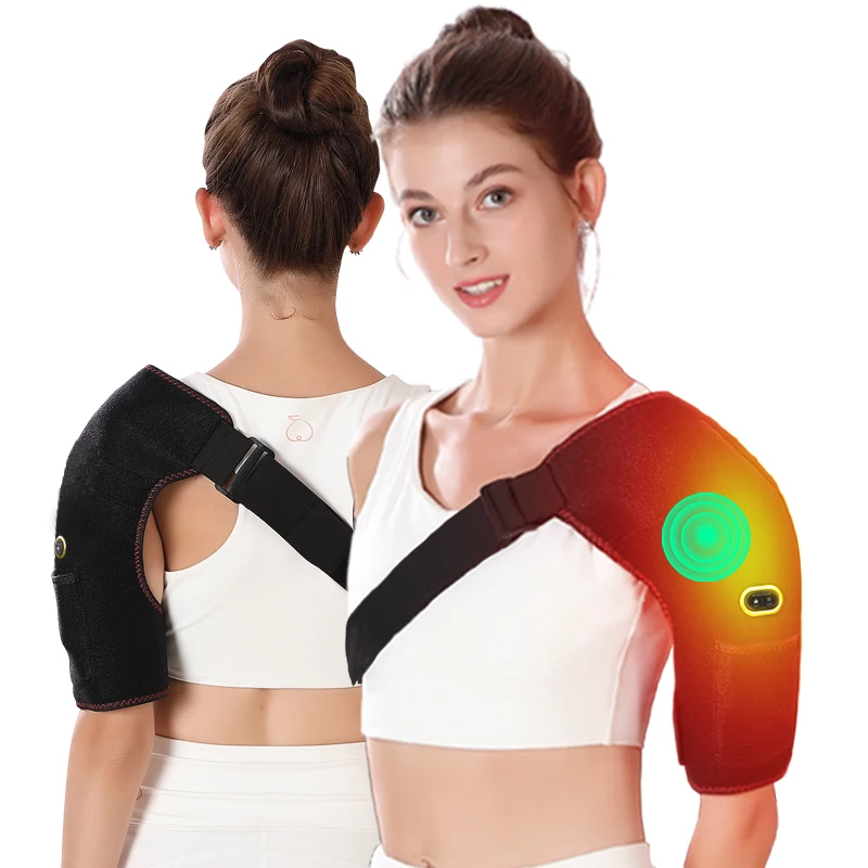 

Electric Heated Shoulder Massager 3 Timer Temperature Modes Frozen Shoulder Relief Sports Muscle Strain Repair Christmas Gift
