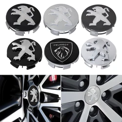 4Pcs 60mm Car Wheel Center Hub Cap Badge Rim Lid Sticker For Peugeot 206 307 308 3008 207 208 SW 407 508 2008 5008 107 106 205