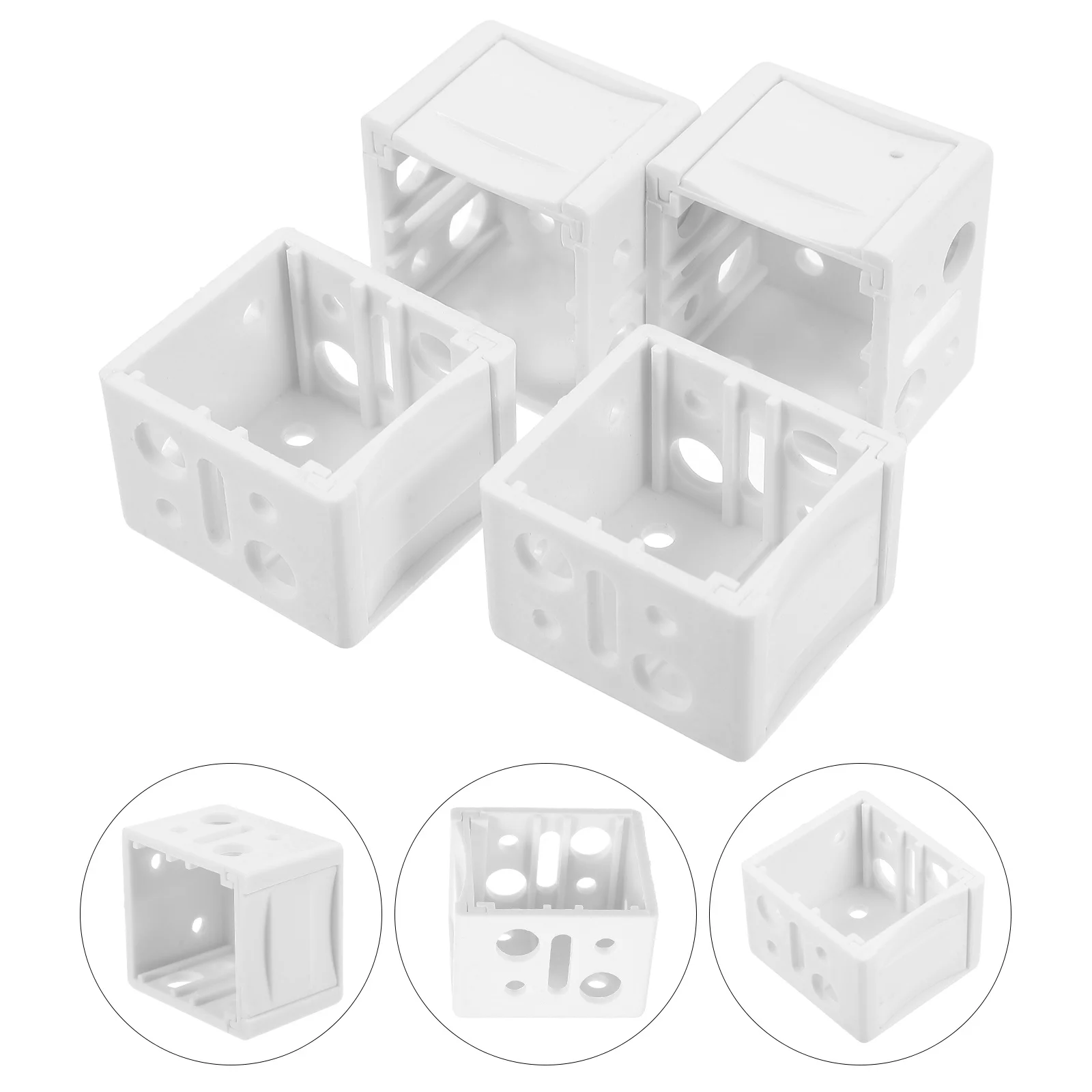 

4pcs Blind Brackets White Abs Headrail Support For Vertical Horizontal Window Blinds Mounting Replacement Parts Accessories
