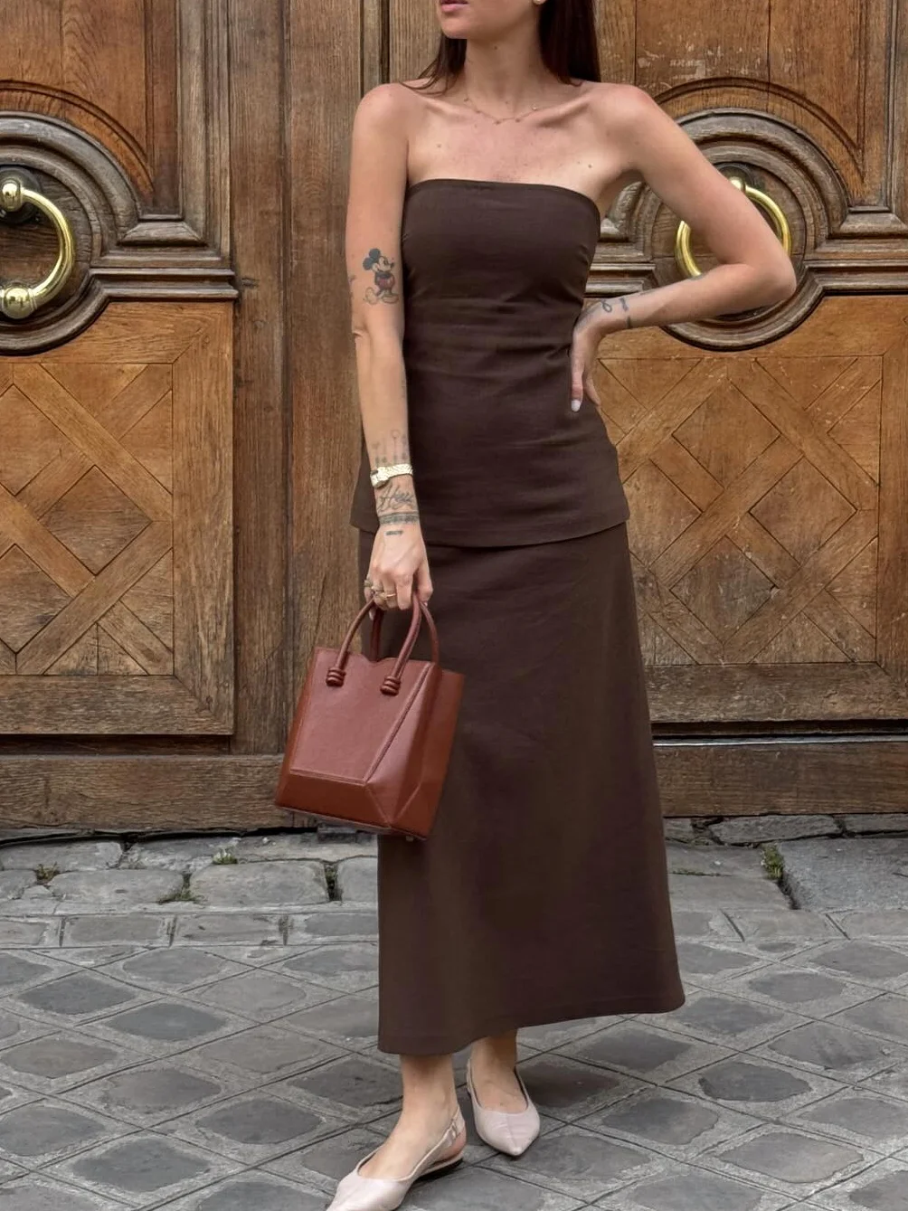 Women's retro off-the-shoulder dress slim-fitting stitching wrap dress new 2025 summer fashion festival dinner date dress