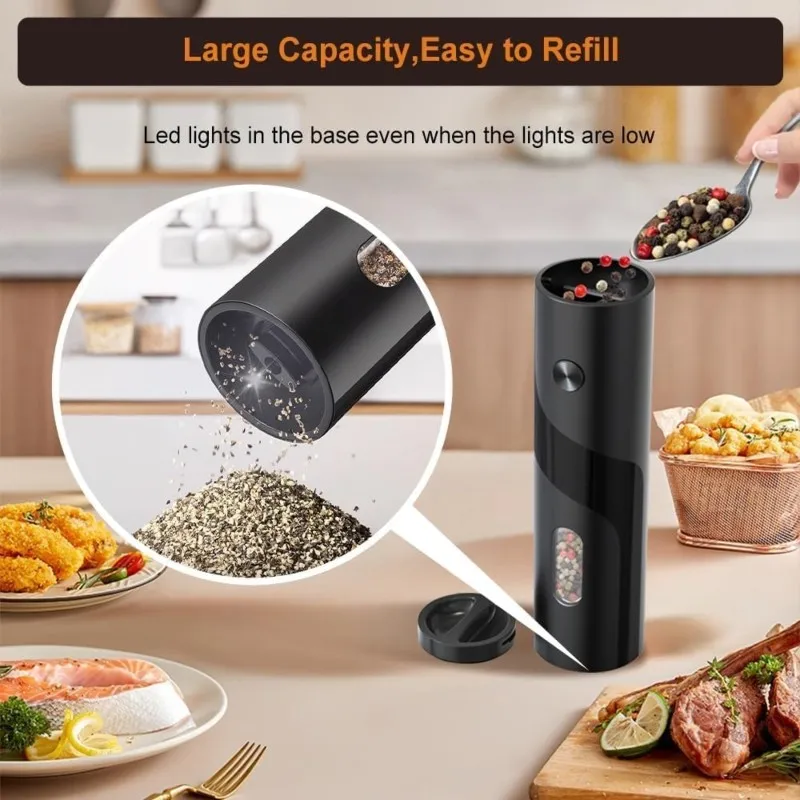 A84G-Electric Spice Grinder For Kitchen - Battery Operated, ABS Material
