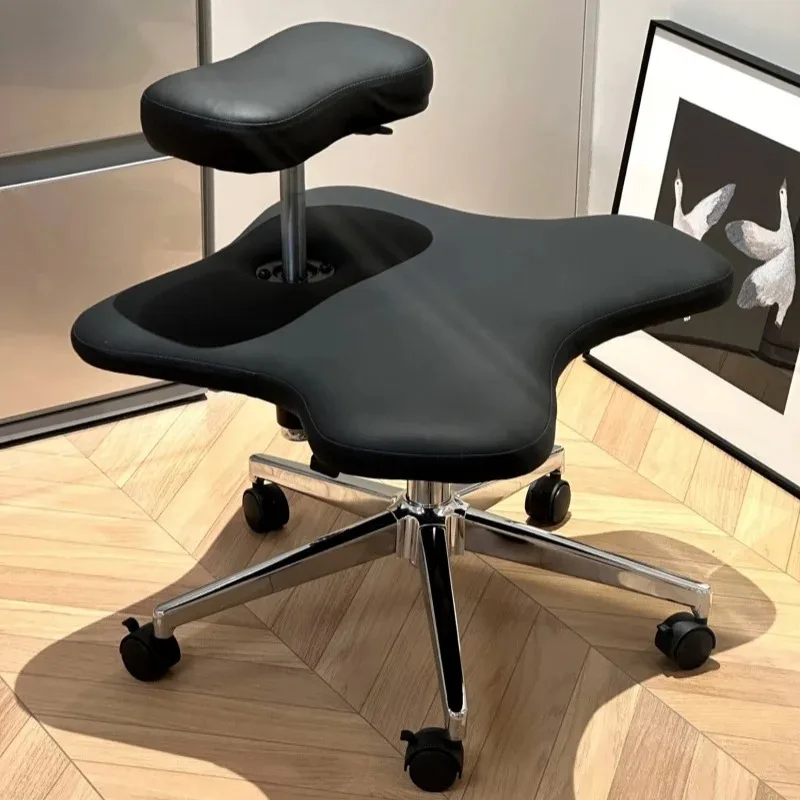 Accordion Chair Office Ergonomic -legged Height-adjustable for Yoga Kneeling Fitness Stool Adhd Lovers Fanatics Gaming Aesthetic