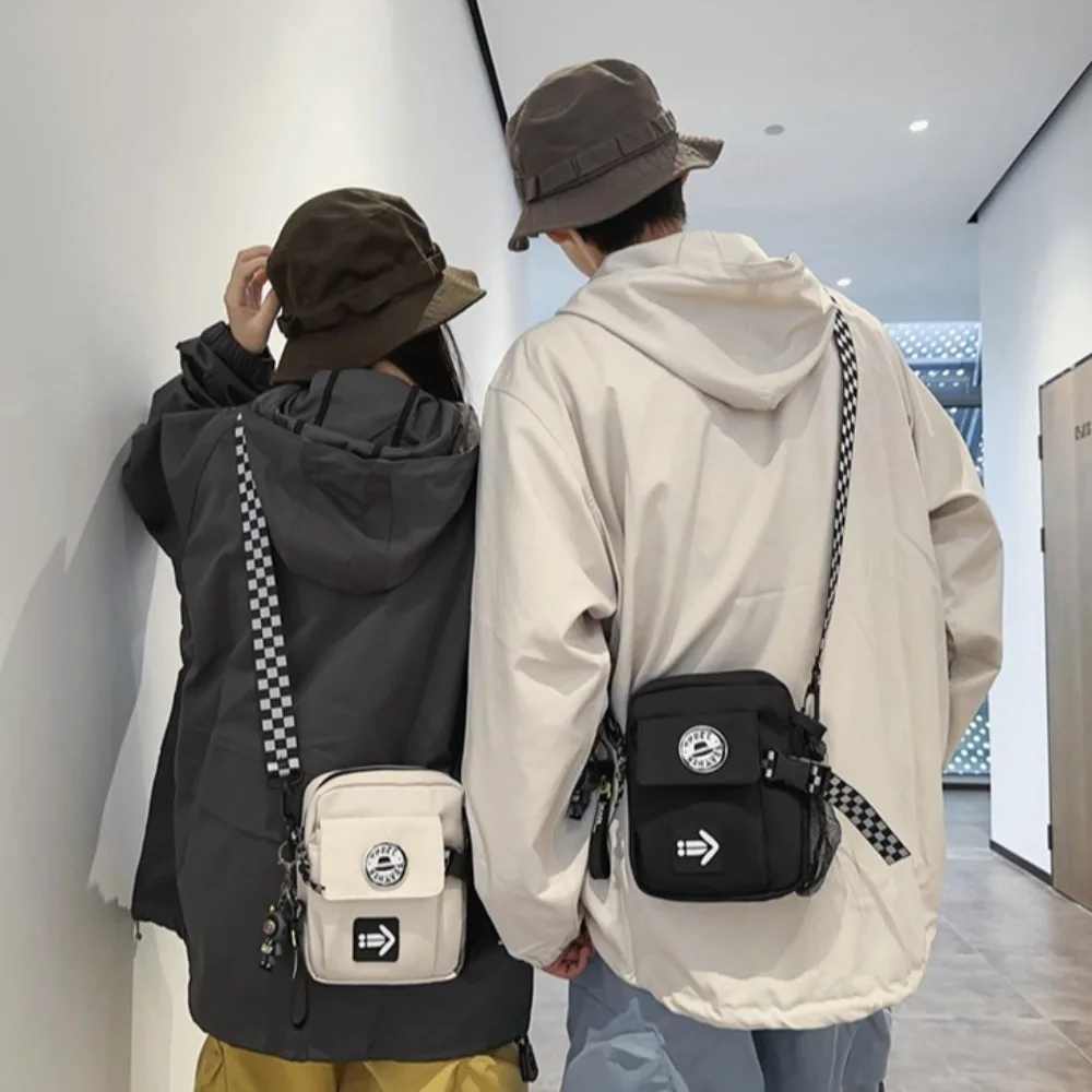 Small Large Capacity Men's Crossbody Bag Oxford Cloth Sports Male Business Bag Solid Color Casual Single Shoulder Bag Unisex