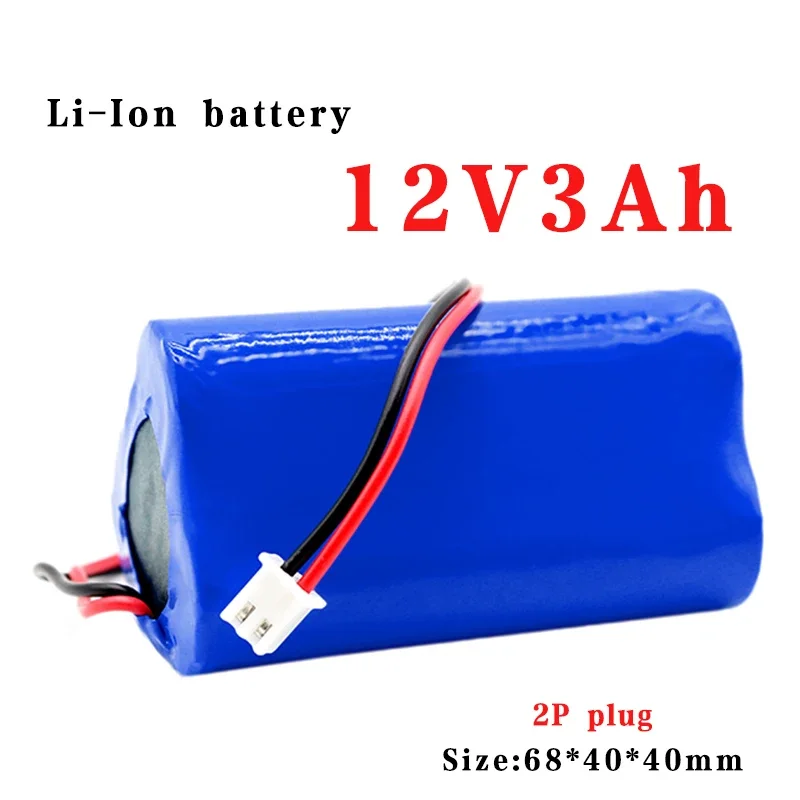 Nuova piastra di protezione 12V 4000mAh 3S1P 18650 batteria ricaricabile agli ioni di litio, per batteria per telecamera CCTV per monitor