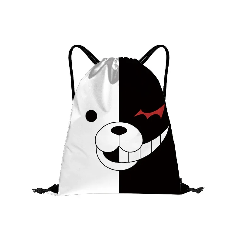 Anime Monokuma Danganronpa Bear Shopping Bag Drawstring Bag Sling Backpack