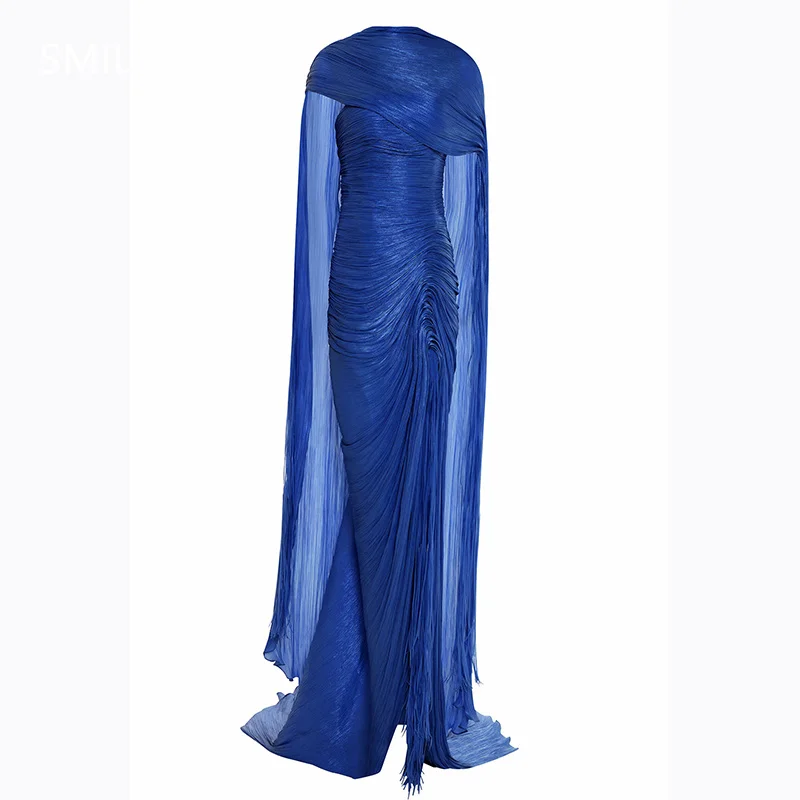 

Smileven Blue Mermaid Prom Dress فساتين س Saudi Arabia Luxury Evening Gown Formal Occasion Dress Customized 2025
