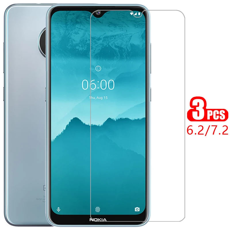 screen protector tempered glass for nokia 6.2 7.2 phone case on nokia6.2 nokia7.2 nokia6 nokia7 6 7 2 62 72 back cover 360 coque