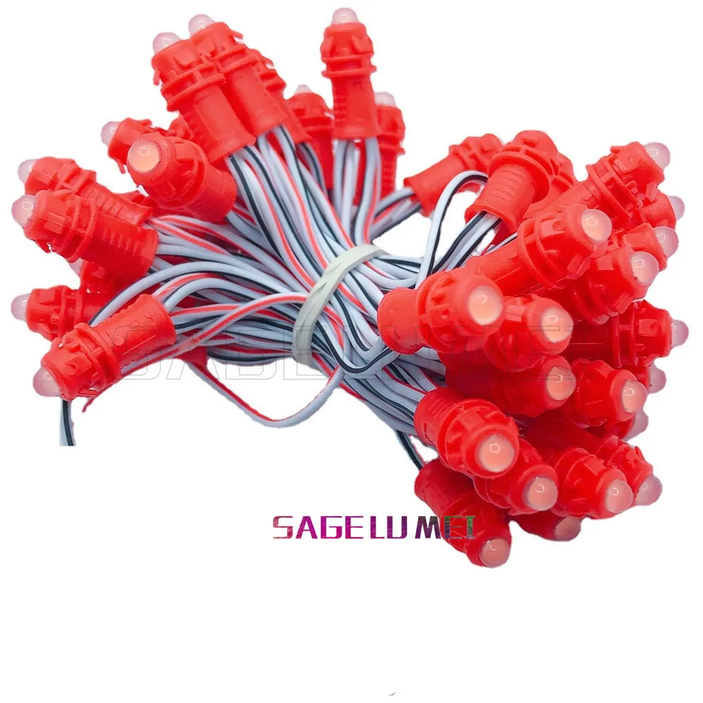 50pcs 9MM DC12V LED Pixel Modules Led String Lights Advertisement Letter Display Lamp Lighting Single 7 Color to choose from