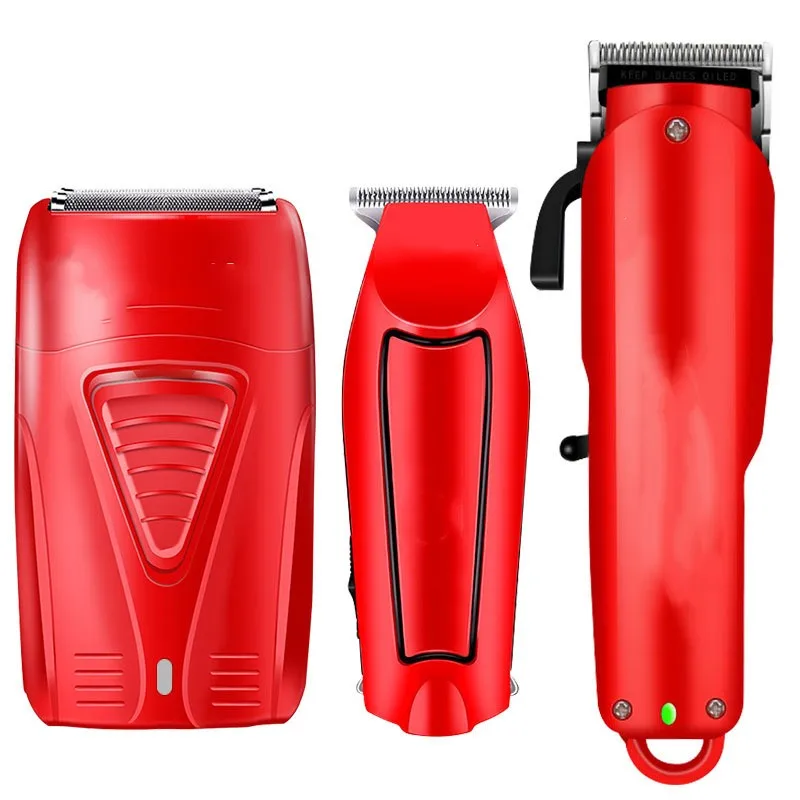 Waterproof Hair Clippers Set Hair Trimmer Shaver Set Professional Beard Trimmer Electric Razors Salon Barbers Clippers Set