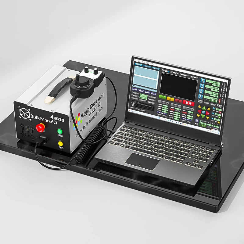 3D CNC Mini UC300 Mach3 4-axis CNC Control Box With MPG Handwheel for Milling Machine Compatible OXMAN CNC