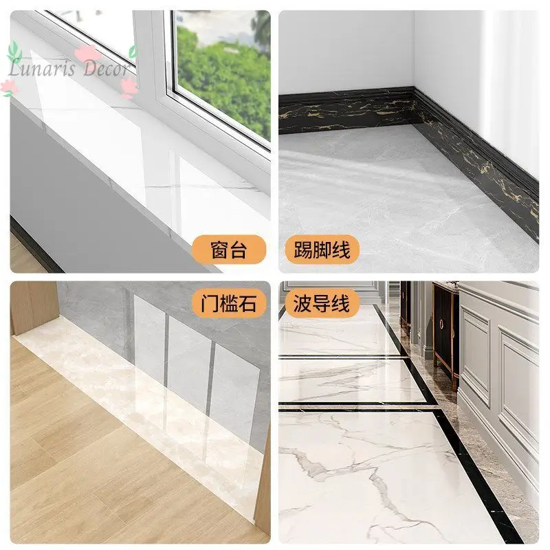 Wall stickers, window sill panels, self-adhesive marble stickers, waterproof, sunproof, balcony floating window sill edge pads