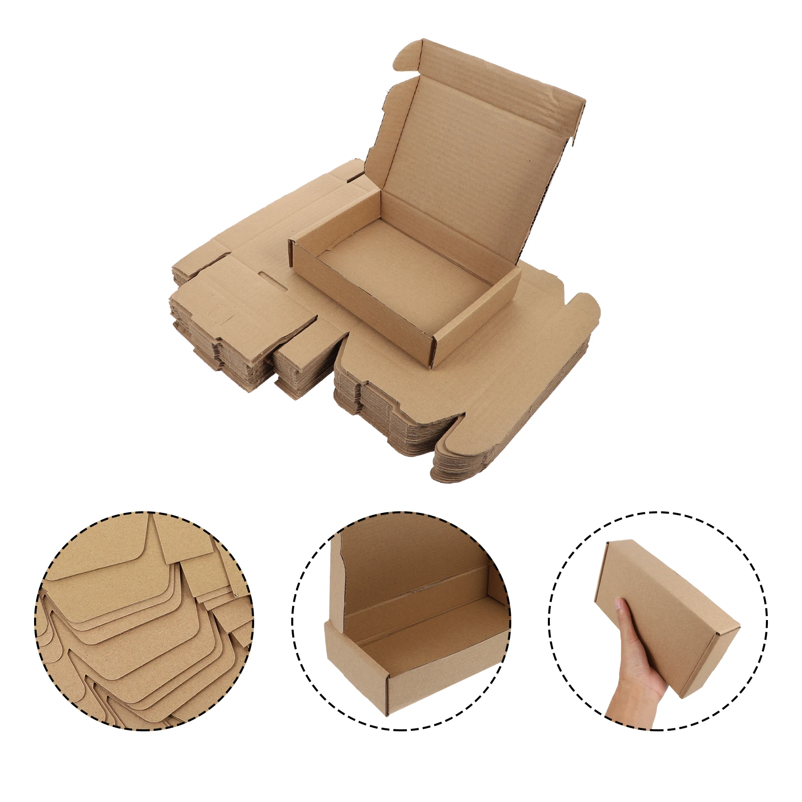 

20 Pcs Friendly Reusable Paper Boxes for Shipping Storage Moving Moving Boxes Corrugated Packaging Gifts Clothes