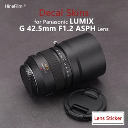 LUMIX G 42.5F1.2 Len Premium Decal Skin for Panasonic Leica DG Nocticron 42.5mm F1.2 ASPH Lens Protector Cover Film Sticker