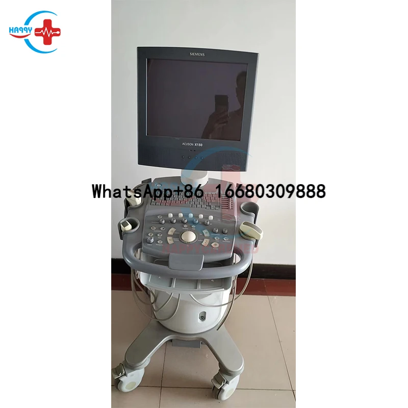 Acuson X150 Hospital medical equipment used trolley ultrasound scanner second hand ultrasound Machine with 3 probes