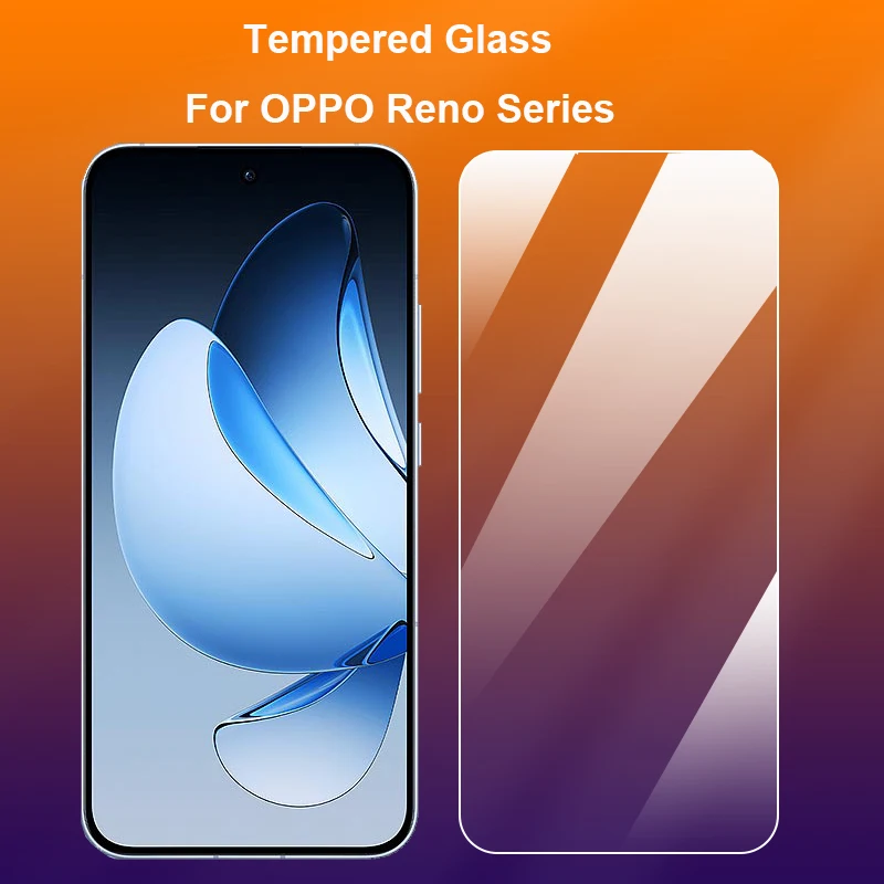 For Oppo Reno 15 15C 14 13 F Pro Clear Tempered Glass 9H 2.5D Premium Screen Protector Protection Film
