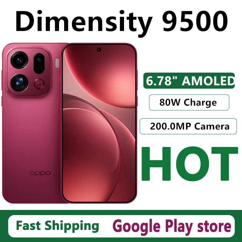 الأصلي ممن لهم البحث X9 برو الهاتف المحمول الأبعاد 9500 OTA 6.78 "AMOLED 200.0MP كاميرا IP69 مقاوم للماء شحن لاسلكي 7500mAh