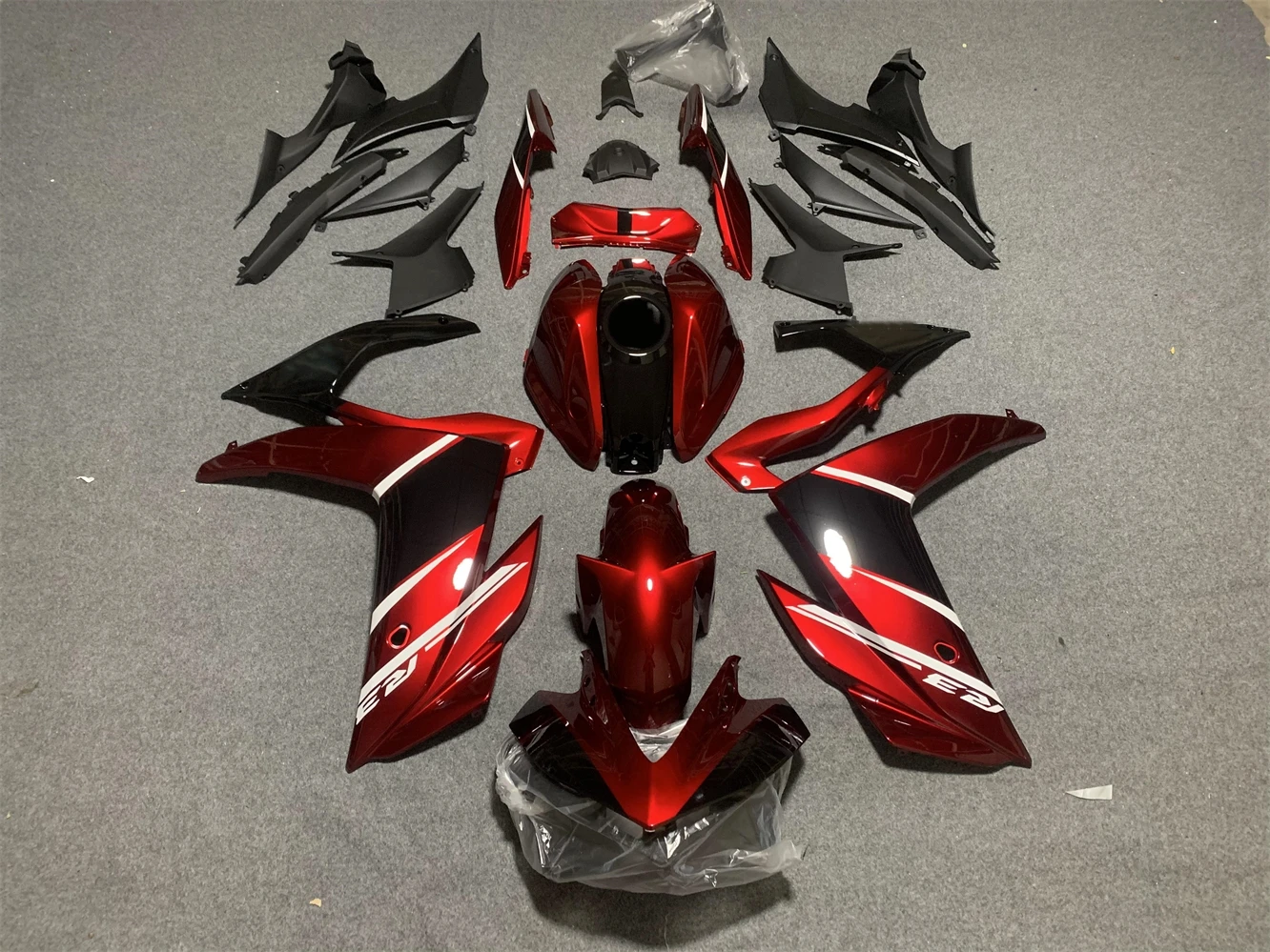 Motorcycle Fairing Kit fits to Yamaha R25 15 16 17 18 year R3 2015 2016 2017 2018 Fairing Black White Red motorcycle housing