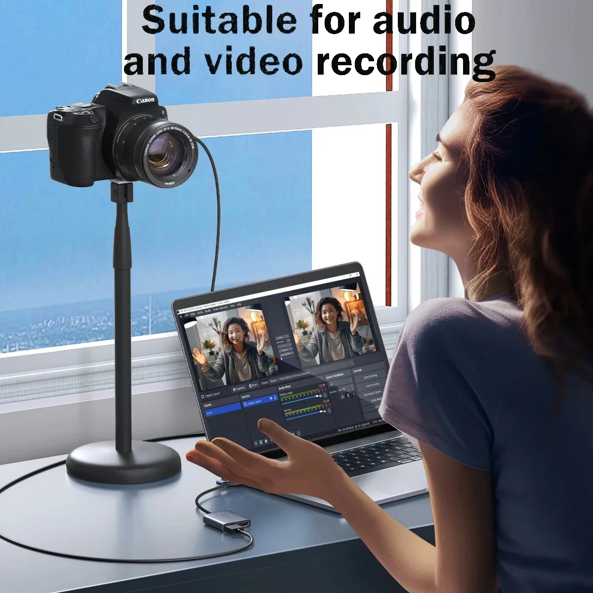 بطاقة التقاط الفيديو USB 3.0 HDMI-متوافقة مع USB/Type-c لعبة المنتزع سجل البث المباشر مسجل فيديو للتبديل Xbox PS4/5