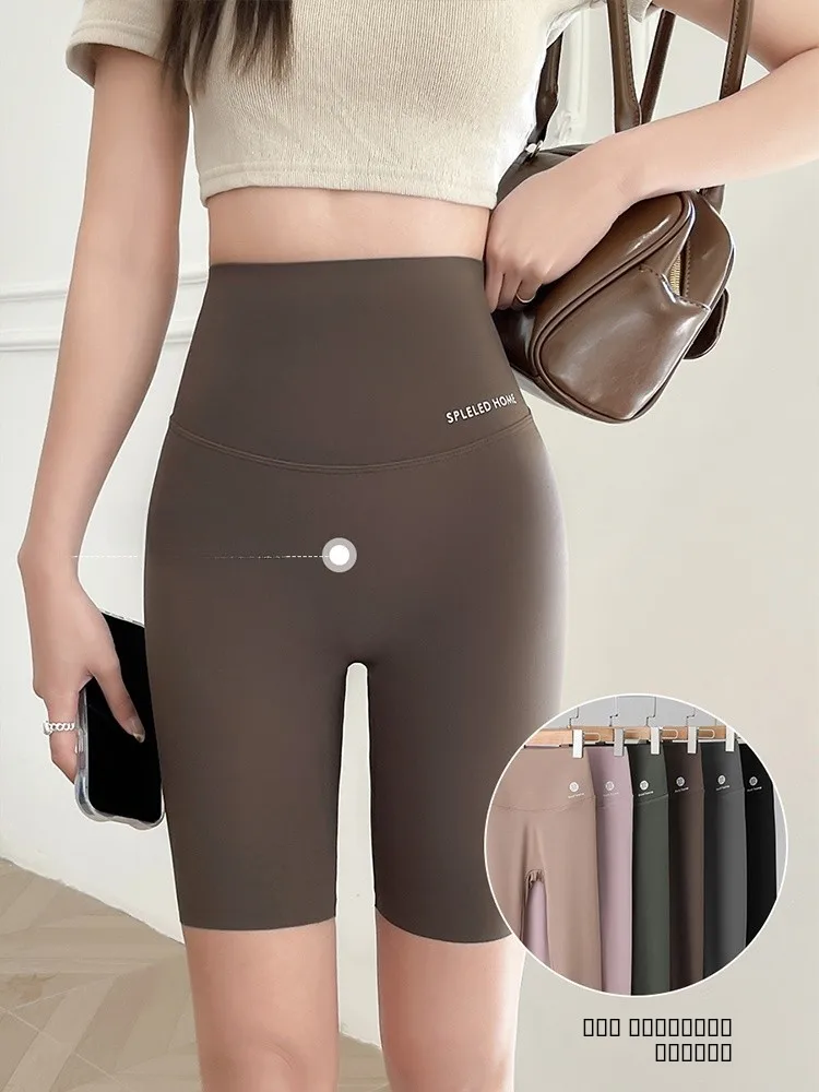 

Женские летние тонкие брюки для йоги и велоспорта длиной до колена, с контролем живота и эффектом подтяжки ягодиц, для фитнеса и тренажерного зала