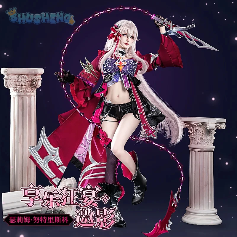 Thelema Cosplay Game Honkai Impact 3 Costume Arm armor gloves necklace accessories Halloween party sexy gorgeous uniform set