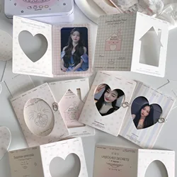 Minkys kawaii 10 teile/paket kpop foto karte 3 zoll kpop foto karte rahmen diy foto karte papier nachrichten karte