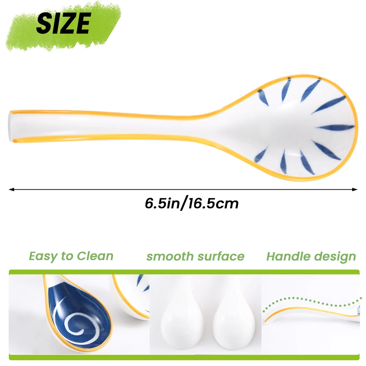 Керамические ложки для супа, набор японских суповых ложок с длинной ручкой, суповые ложки для лапши Фе Рамен, Wonton, клецки, риса, хит продаж