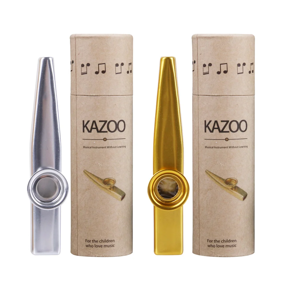 

Kazoo Children Educational Instrument Harmonica Toy Guitars Mini Funny Metal Kazoos Musical