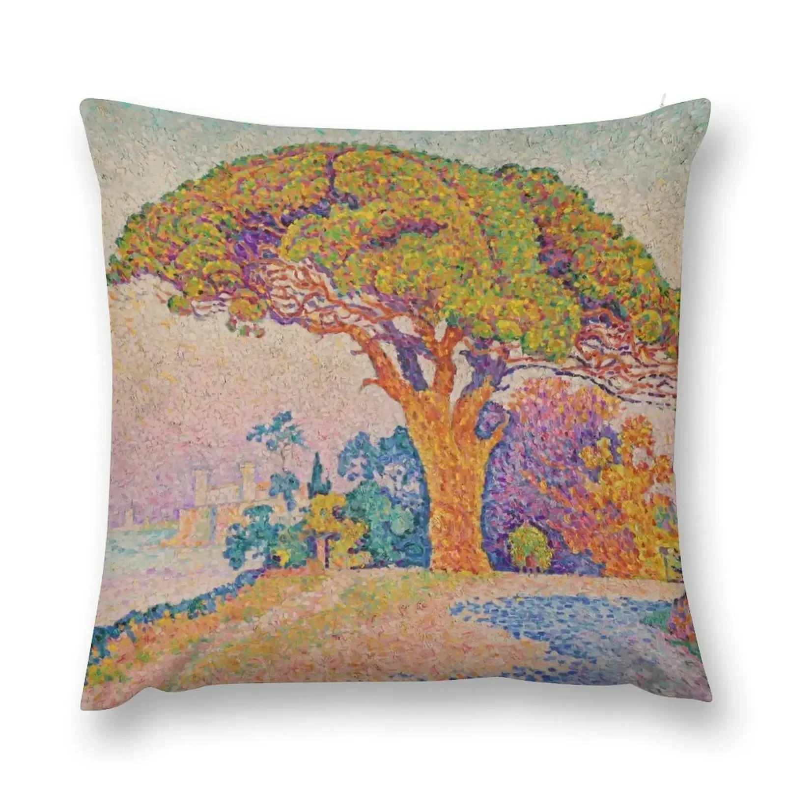 

Paul Signac LE PIN DE BERTAUD Throw Pillow New year Pillowcases Bed Cushions Sofa Cover Cushion Covers For Living Room pillow