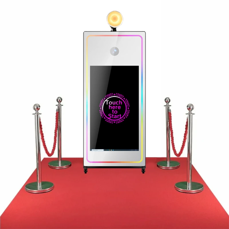 Mirror Photo Booth Magic Selfie Photo Mirror Booth with camera printer software for weddings and events