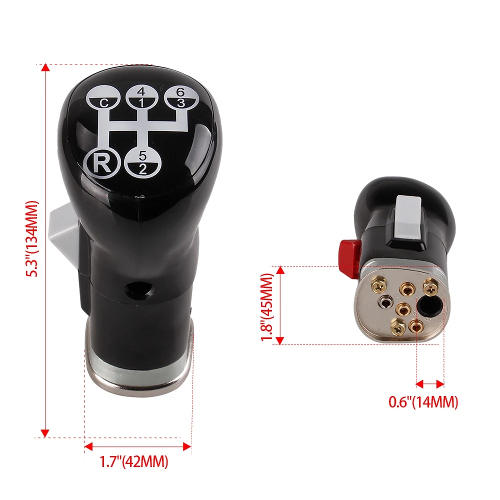 New Arrived 6 Speed +R+C Gear Shift Lever Knob Manual Gear Shift Knob For Volvo FH FM Truck OEM 1655853 RS-TS018