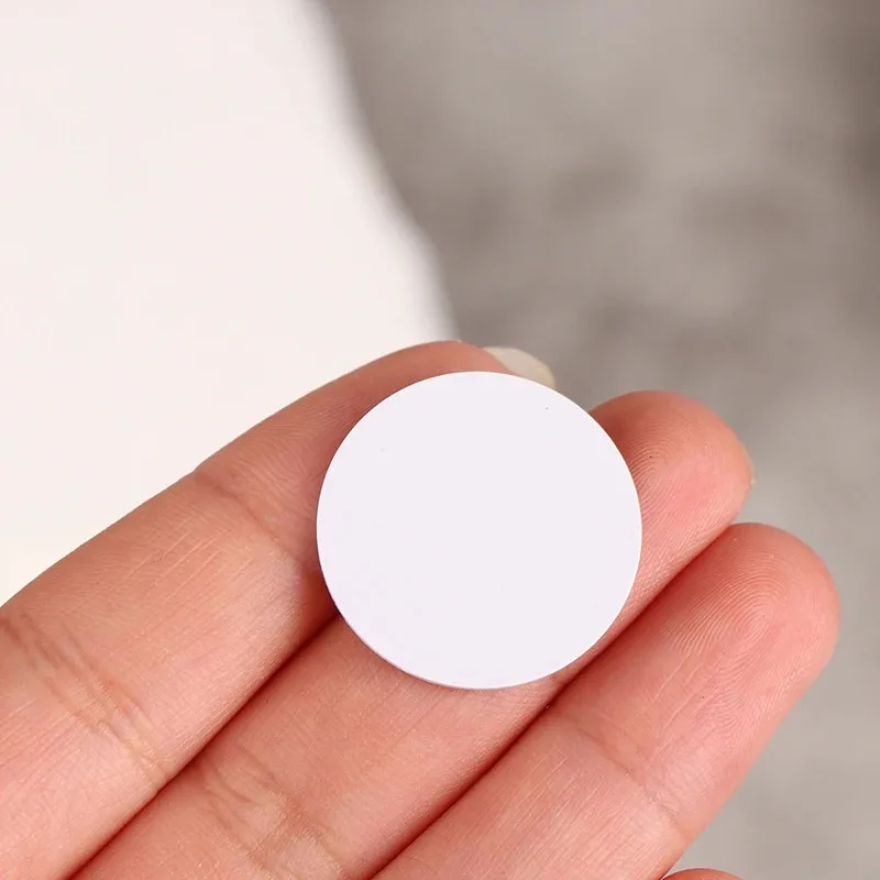 NFC Coin 215 Cards NTAG215 NFC Round Cards NFC 215 Card Tag 504 Byte Compatible with TagMo NFC Enabled Mobile Phones and Devices