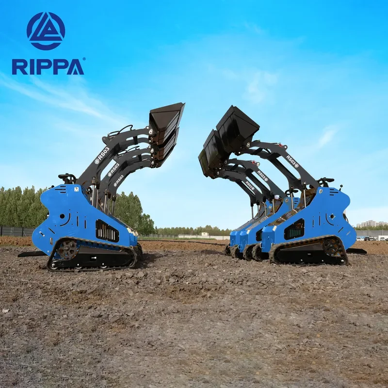Construction Machinery New Designed Mini Skid Steer Loader Front End Attachment Bucket Powered High Engine Pump