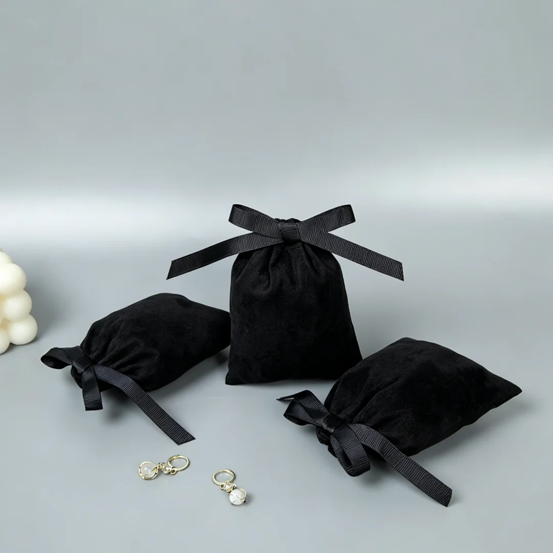 10 шт. черных фланелевых мешоч – обзор и цена Ribbon Bow Gift