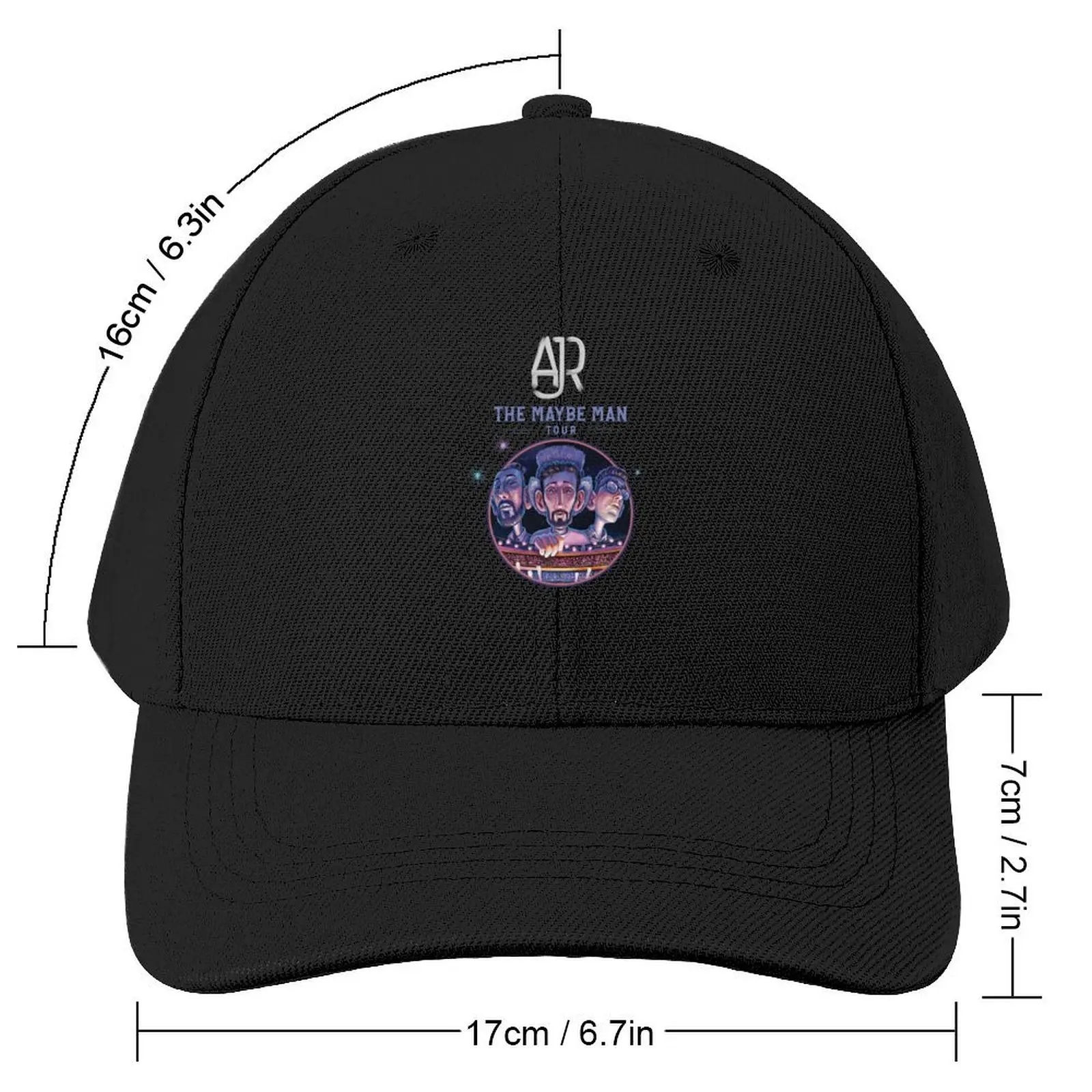 AJR The Maybe Man Tour 2024 Tour Band Fan Concert Baseball Cap Gentleman Hat Wild Ball Hat Women's Beach Outlet 2024 Men's