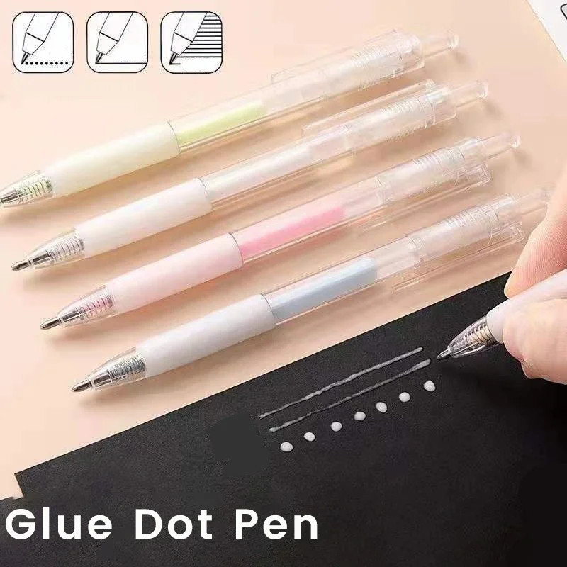 Dot Glue Pen Stick Solid Glue for School Office Supply Adhesives Glue DIY Hand Work Solid Color Stick DIY Scrapbooking