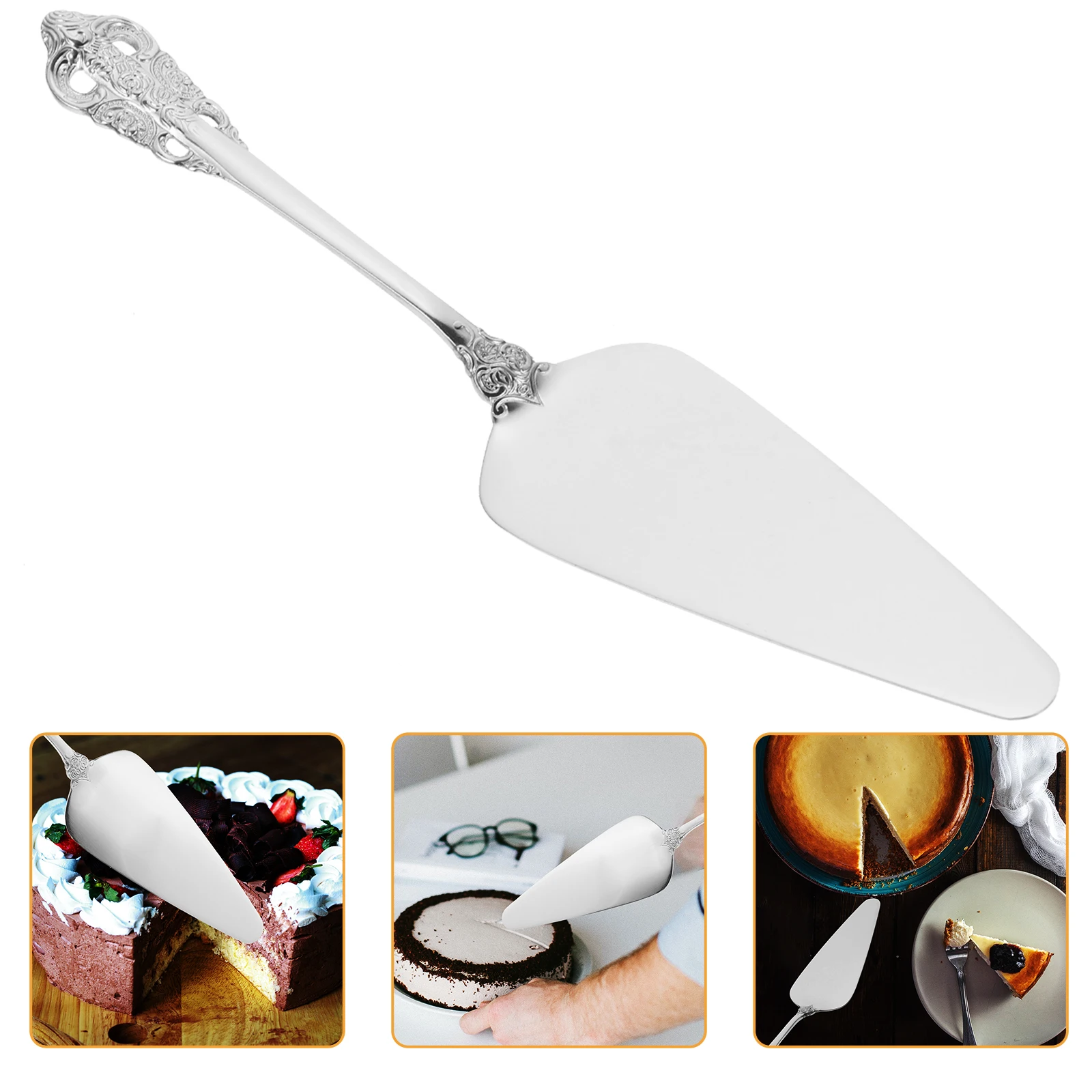 

Stainless Steel Cake Spatula Gold Silver Cake Shovel Spatula Cake Icing Spatula Pie Pizza Cake Cutter Baking Pastry Tools