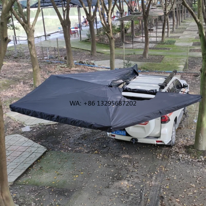 

Outdoor Camping 4WD Car Side Awning Tent with Free-Standing 270 LED Oxford Fabric Sides Wall