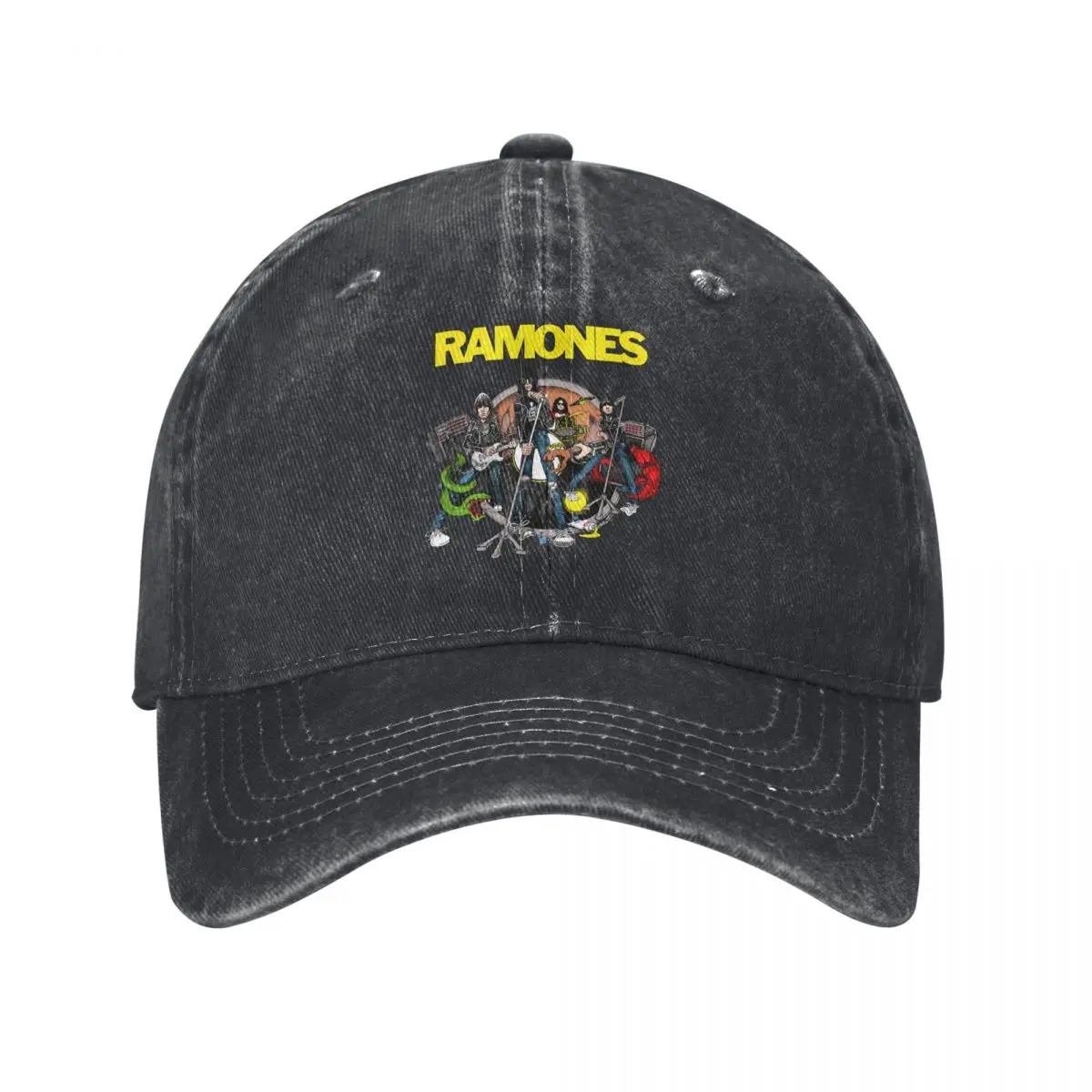 Pure Color Dad Hats R-Ramones Women's Hat Sun Visor Baseball Caps R-Ramones Band3 Peaked Cap fugees graphic Hat official-website