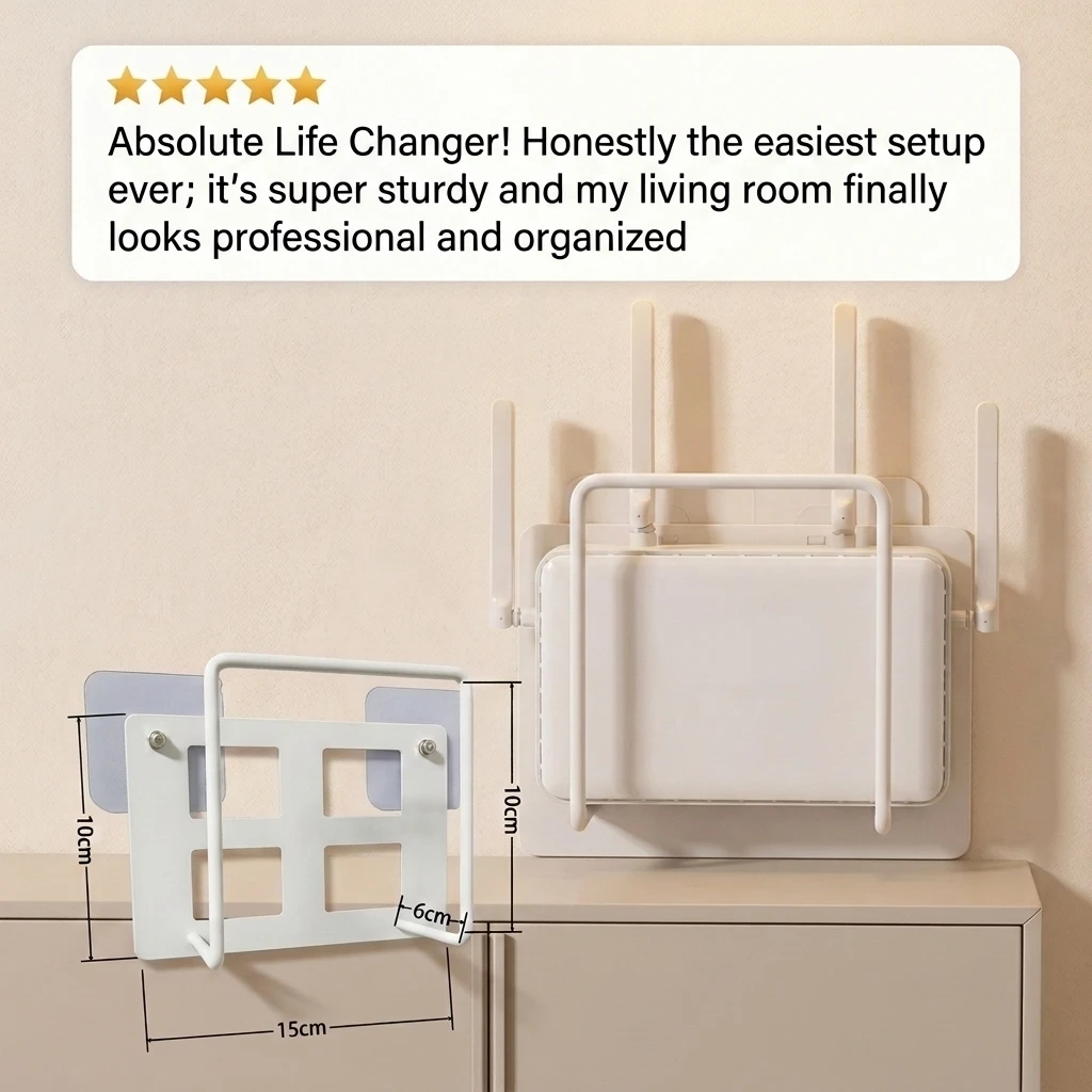 Wall Mount Router Stand Rack w - огляд і ціна Cable Management Box