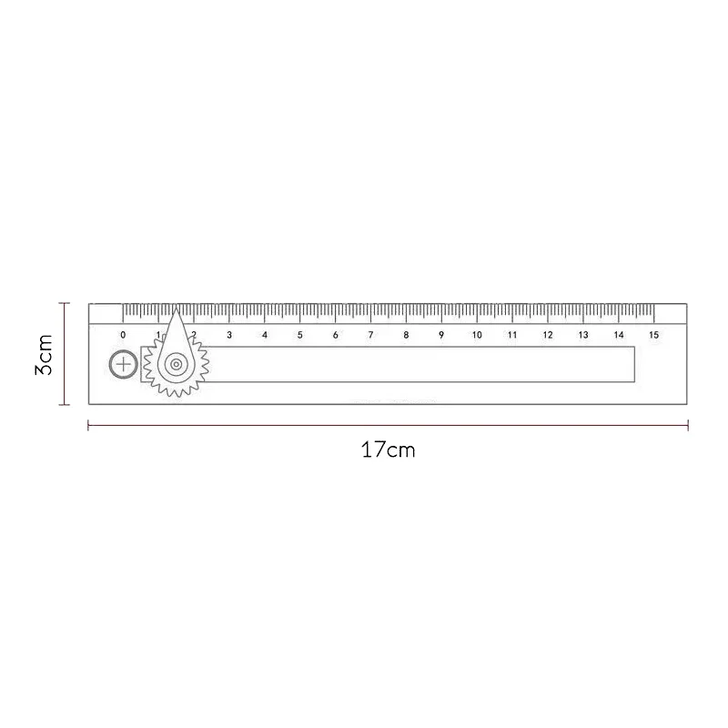 2-in-1 Multifunctional Compass Drawing Ruler Straightedge Compass Ruler Geometric Measuring Tools For Office School Home