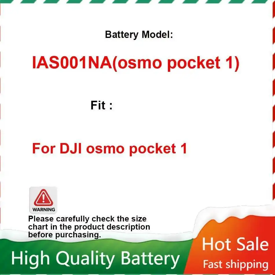 

Аккумулятор для камеры Dji Osmo Pocket 1 IAS001NA 875 мАч, надежная замена