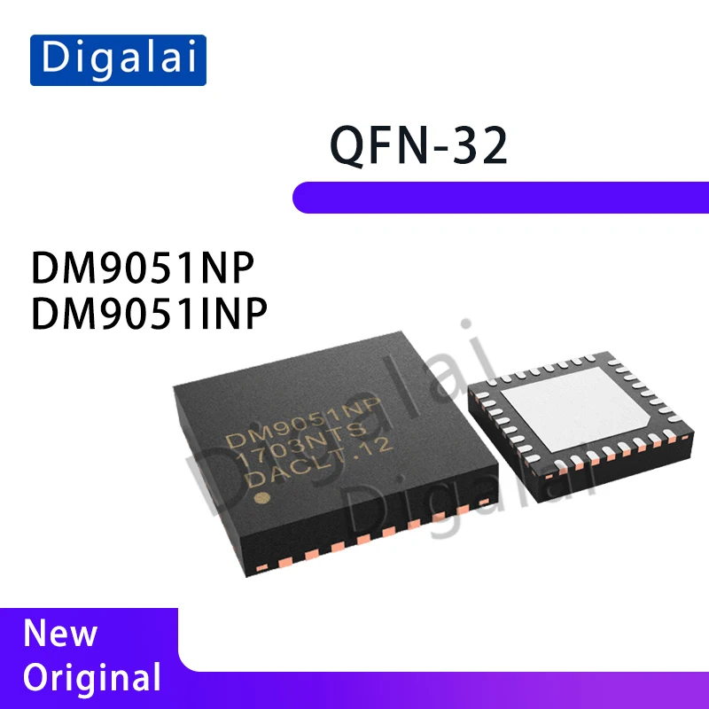 Digalai 100%Original DM9051NP DM9051INP Ethernet controller QFN-32